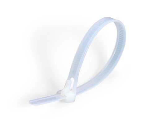 Стяжки нейлоновые Fortisflex КСР 7,5x250 (б) (100шт.) многоразовые картинка